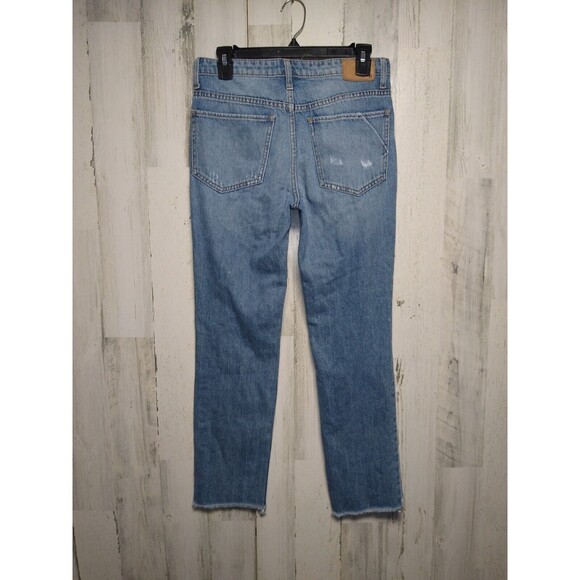 Comune Laguna Boyfriend Fit Jeans Women's 25 Blue Indre Mid Rise Distressed - Picture 4 of 11